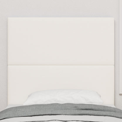 Testiera vidaXL Design Semplice Crema 80 cm in Tessuto Vellutato