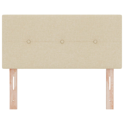 Testata LED vidaXL con bottoni imbottiti Crema 80 cm Tessuto
