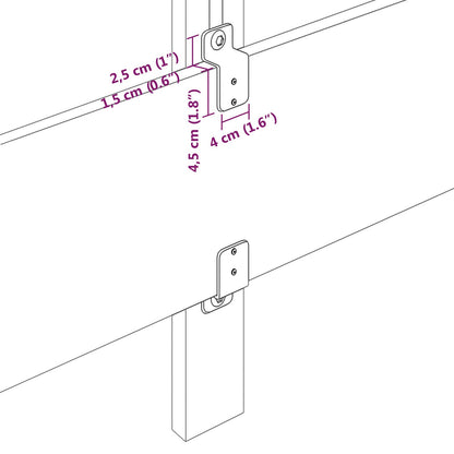 Testiera vidaXL Design Semplice Verde Chiaro Grigio 200 cm Tessuto in Corda