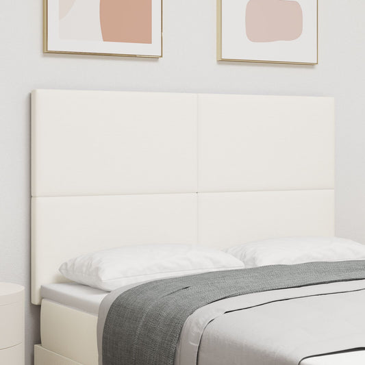 Testata LED vidaXL in Crema da 80 cm in Tessuto Corduroy