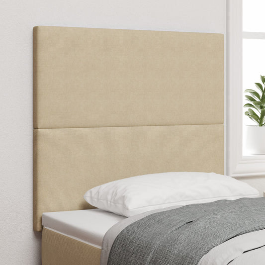 Testiera vidaXL Design Semplice Verde Chiaro Grigio 80 cm in Tessuto Corduroy