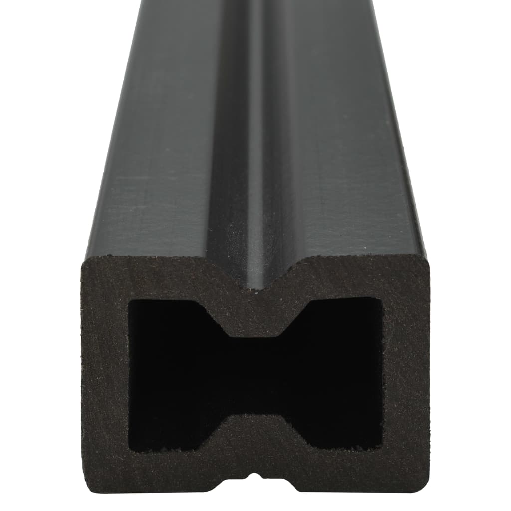 Pavimento per Esterni in WPC con Accessori 16 m² 2,2m Antracite - homemem39
