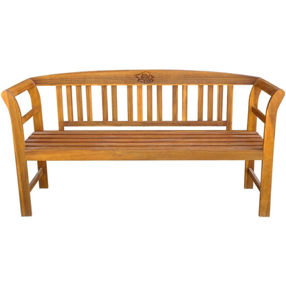 Panchina da Giardino 157 cm in Legno Massello d'Acacia - homemem39