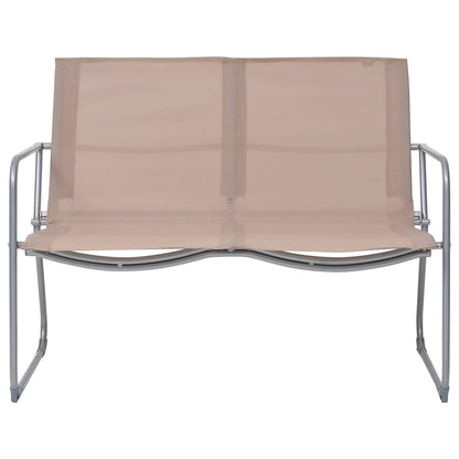 Set Divano da Giardino 4 pz in Tessuto e Acciaio Grigio Talpa - homemem39