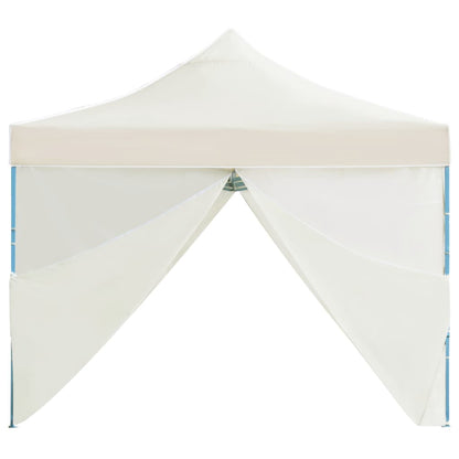 Tenda Pieghevole Pop-Up con 8 Pareti Laterali 3x9 m Crema - homemem39