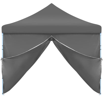 Tenda Pieghevole Pop-Up con 8 Pareti Laterali 3x9 m Antracite - homemem39