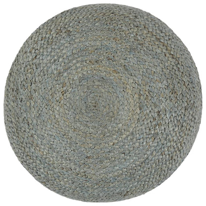 Pouf Lavorato a Mano 45x30 cm Verde Oliva in Juta - homemem39