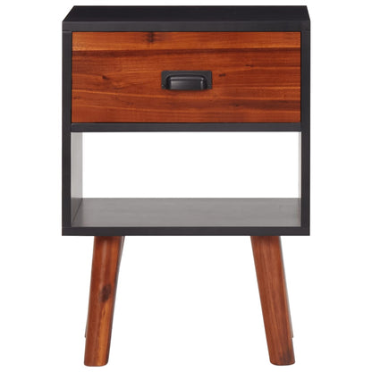 Comodino in Massello Acacia 40x30x57 cm - homemem39
