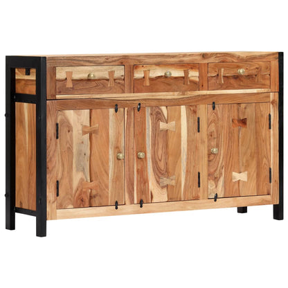 Credenza 120x35x75 cm in Legno Massello di Acacia - homemem39