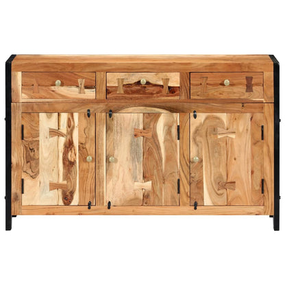 Credenza 120x35x75 cm in Legno Massello di Acacia - homemem39