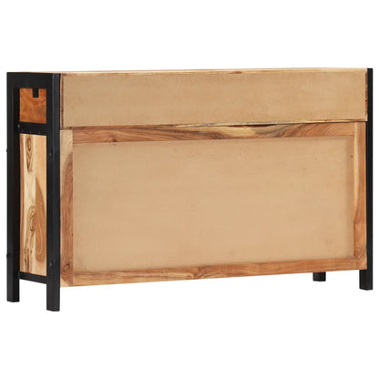 Credenza 120x35x75 cm in Legno Massello di Acacia - homemem39