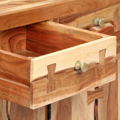 Credenza 120x35x75 cm in Legno Massello di Acacia - homemem39