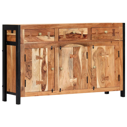 Credenza 120x35x75 cm in Legno Massello di Acacia - homemem39