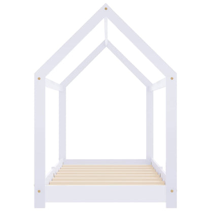 Giroletto per Bambini Bianco in Massello di Pino 80x160 cm - homemem39