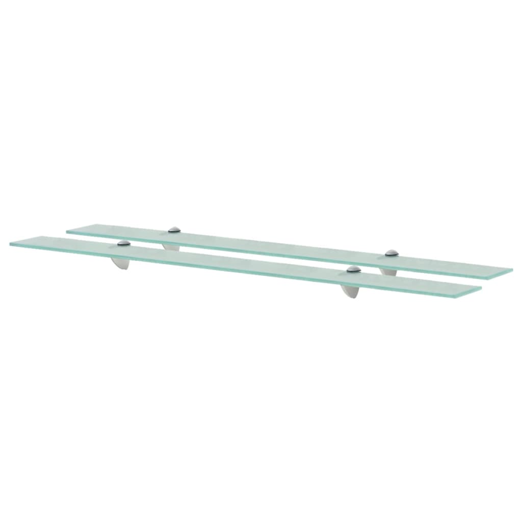 Mensole Galleggianti 2 pz in Vetro 100x20 cm 8 mm - homemem39