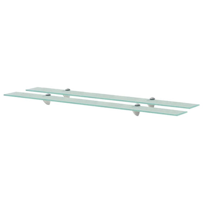 Mensole Galleggianti 2 pz in Vetro 100x20 cm 8 mm - homemem39