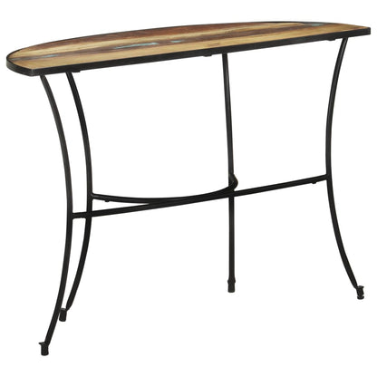 Tavolino Laterale 110x40x77 cm in Legno Massello di Recupero - homemem39