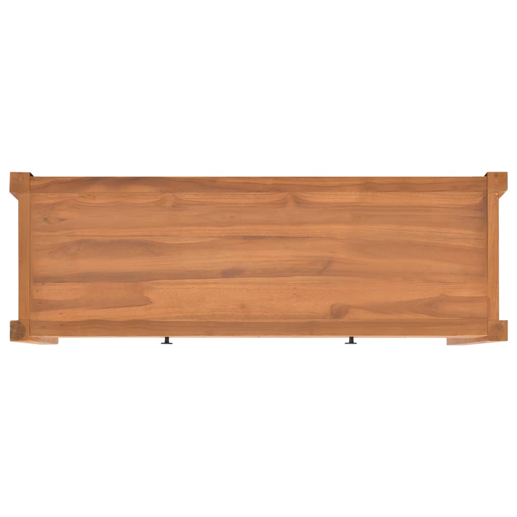 Mobile Porta TV 140x40x45 cm in Teak Riciclato - homemem39