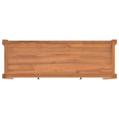 Mobile Porta TV 140x40x45 cm in Teak Riciclato - homemem39