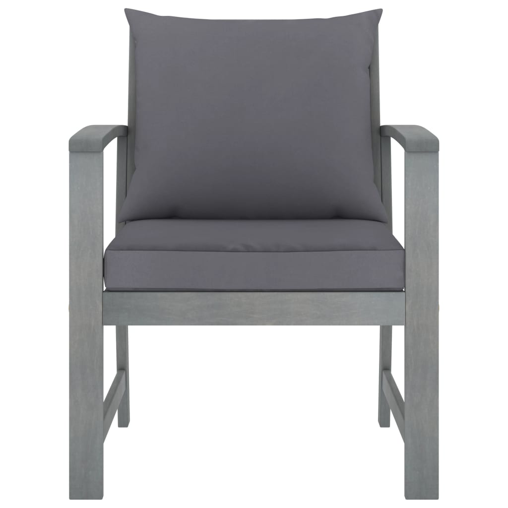 Set Divani da Giardino 4 pz con Cuscini in Massello di Acacia - homemem39