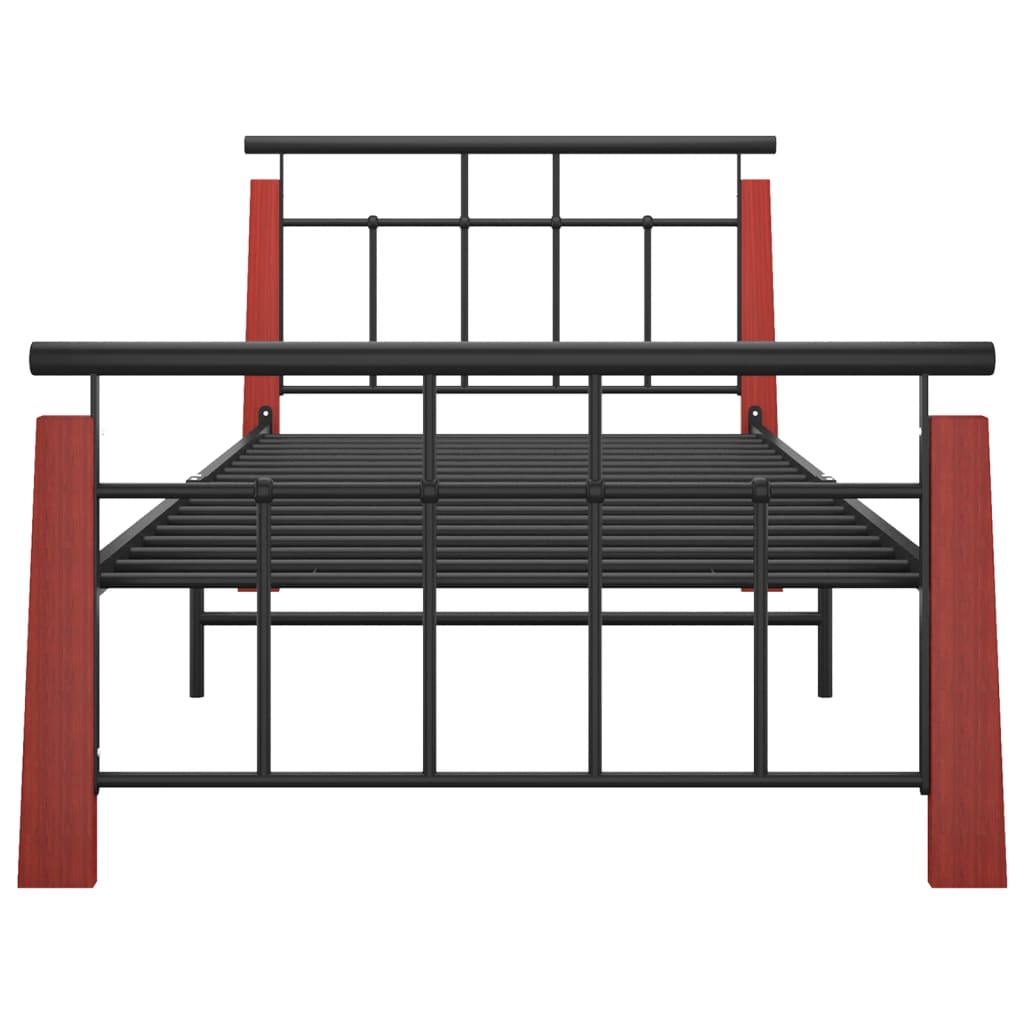 Giroletto in Metallo e Legno Massello di Rovere 100x200 cm - homemem39