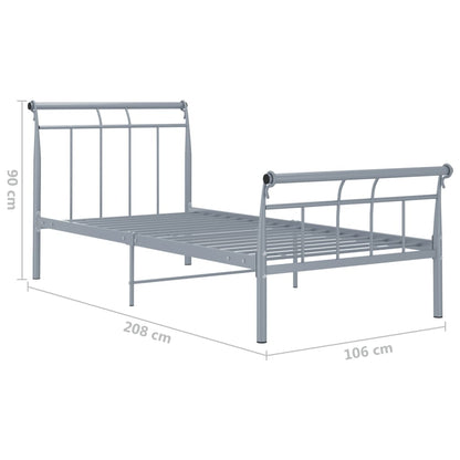 Giroletto Grigio in Metallo 100x200 cm - homemem39