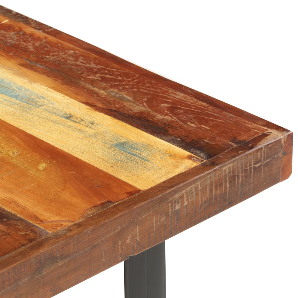 Tavolino da Salotto in Legno Massello di Recupero 142x90x42 cm - homemem39