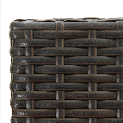 Set Bar da Giardino 3 pz con Braccioli in Polyrattan Marrone - homemem39