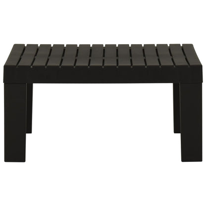 Tavolino da Salotto per Giardino in Plastica Grigio - homemem39