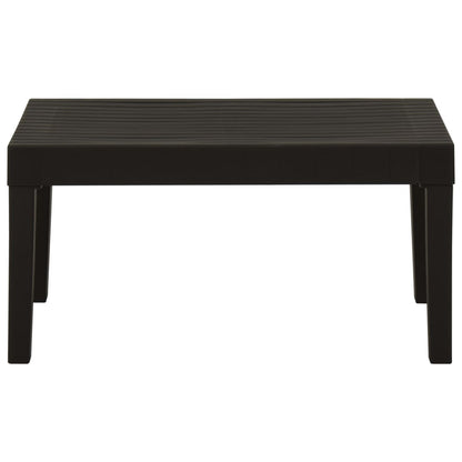 Tavolino da Salotto per Giardino in Plastica Grigio - homemem39