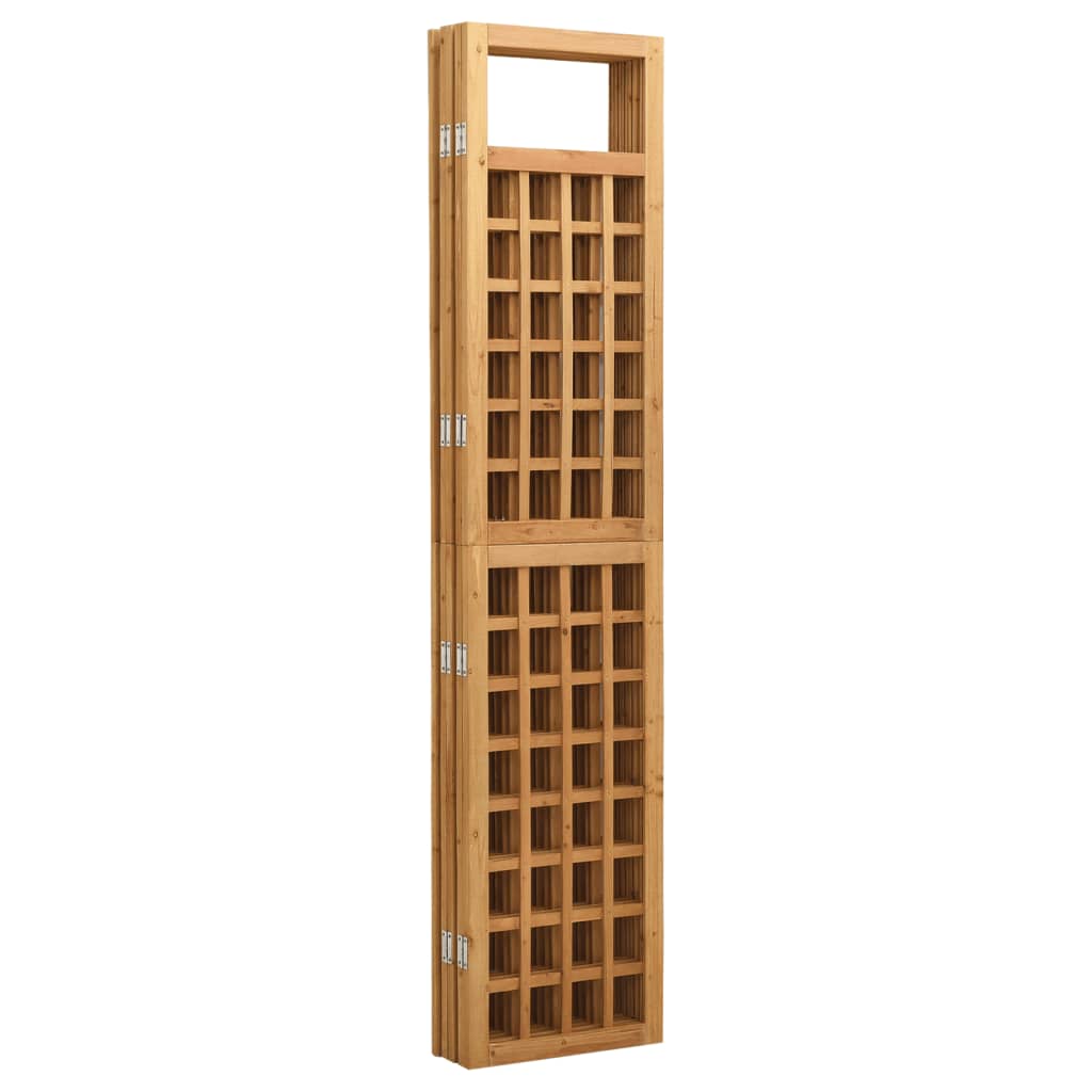 Divisorio a 5 Pannelli in Legno Massello di Abete 201,5x180 cm - homemem39