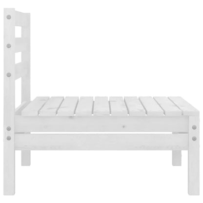 Set Divani da Giardino 3 pz in Legno Massello di Pino Bianco - homemem39