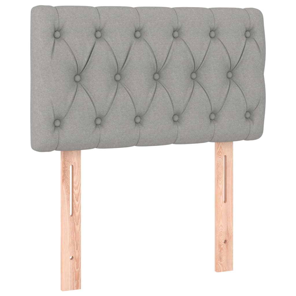 Giroletto a Molle con Materasso Grigio Chiaro 80x200 cm Tessuto - homemem39