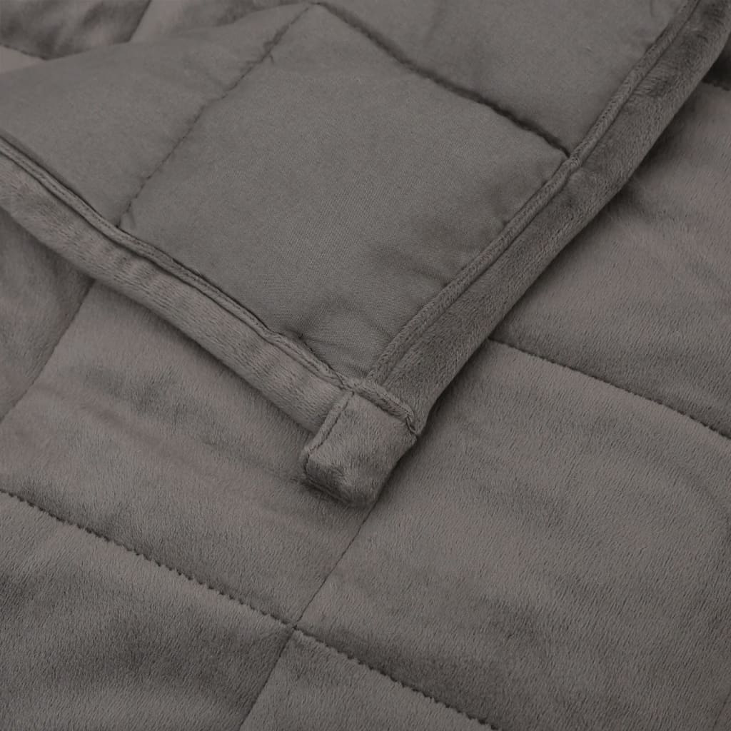Coperta Ponderata Grigia 220x235 cm 11 kg Tessuto - homemem39