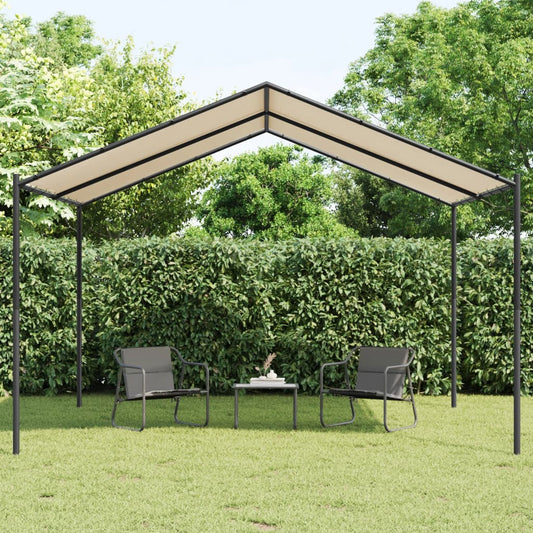 Tenda a Baldacchino Beige 4x3 m in Acciaio e Tessuto - homemem39