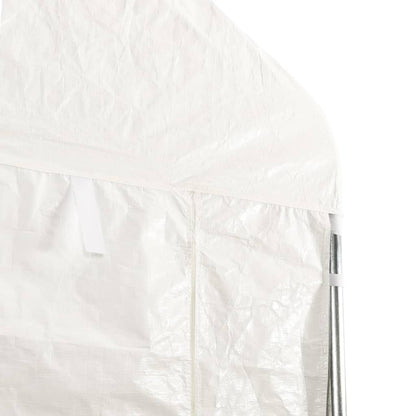 Gazebo con Tetto Bianco 2,28x2,23x2,69 m in Polietilene - homemem39
