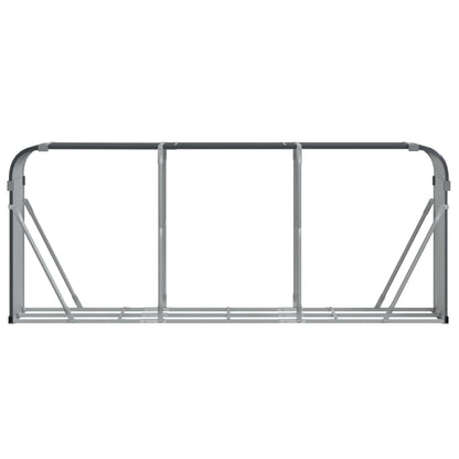 Portaceppi Antracite 234x45x100 cm in Acciaio Zincato - homemem39
