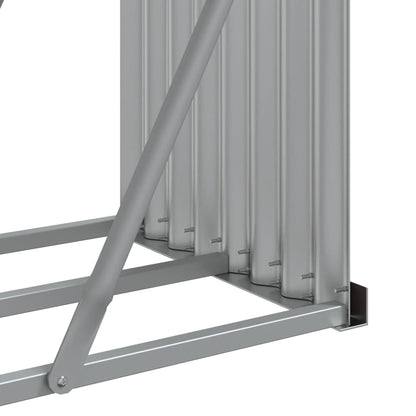 Portaceppi Antracite 234x45x100 cm in Acciaio Zincato - homemem39