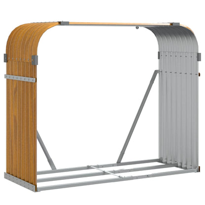 Portaceppi Marrone Chiaro 120x45x100 cm in Acciaio Zincato - homemem39