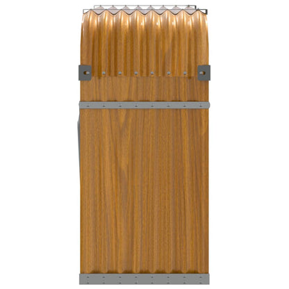 Portaceppi Marrone Chiaro 120x45x100 cm in Acciaio Zincato - homemem39