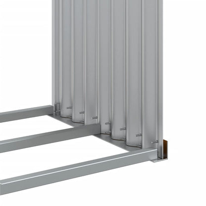 Portaceppi Marrone Chiaro 120x45x100 cm in Acciaio Zincato - homemem39