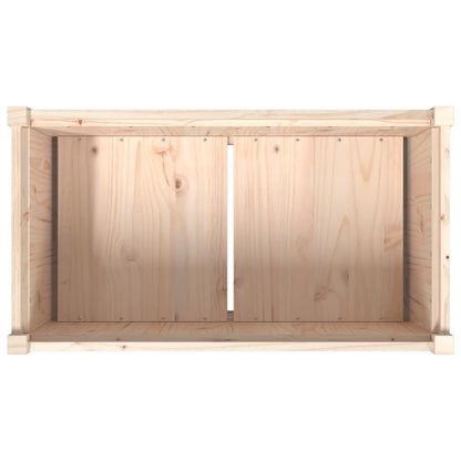 Fioriera da Giardino 90x50x70 cm in Legno Massello di Pino - homemem39
