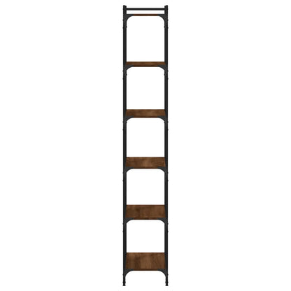 Libreria 6 Ripiani Rovere Marrone 60x30x188cm Legno Multistrato - homemem39