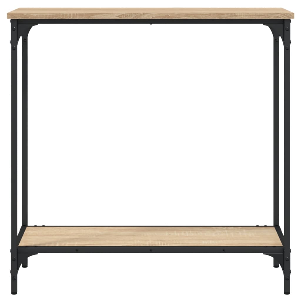Tavolino Consolle Rovere Sonoma 75x30,5x75cm Legno Multistrato - homemem39