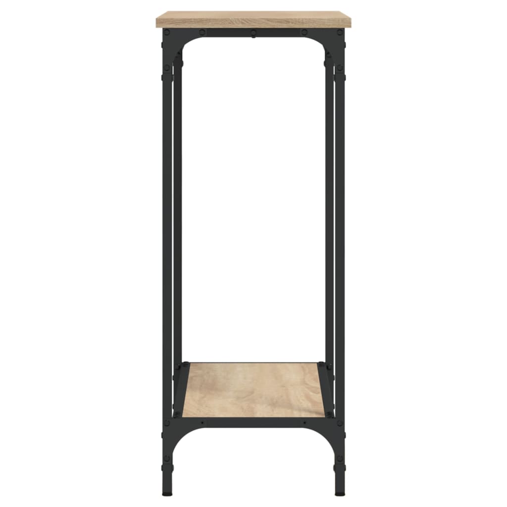 Tavolino Consolle Rovere Sonoma 75x30,5x75cm Legno Multistrato - homemem39