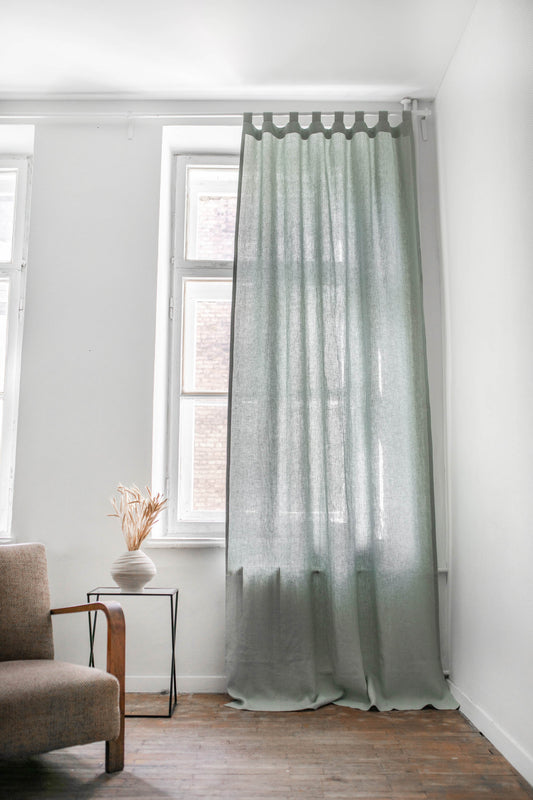 Tab top linen curtain - homemem39